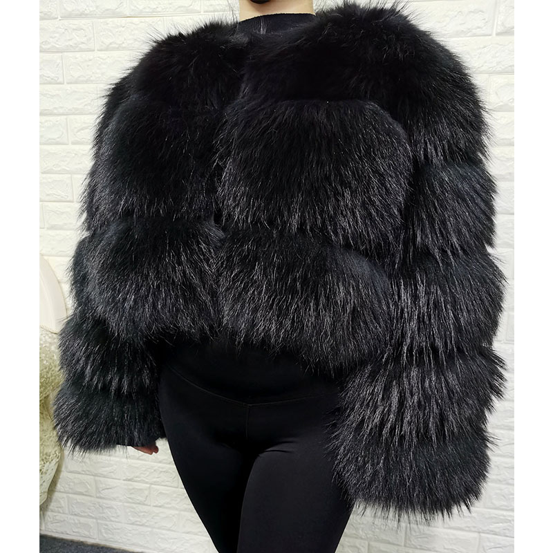 Plus Size Tops Brown Fur Maoma - Winter Clothing Clearance Sale recension och pris