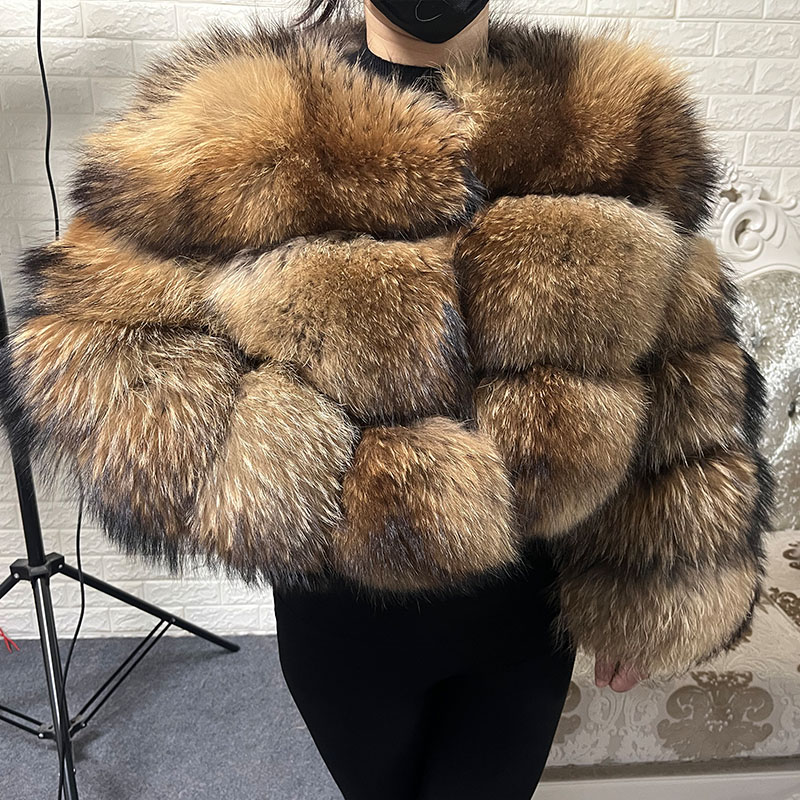 Plus Size Tops Brown Fur Maoma - Winter Clothing Clearance Sale recension och pris