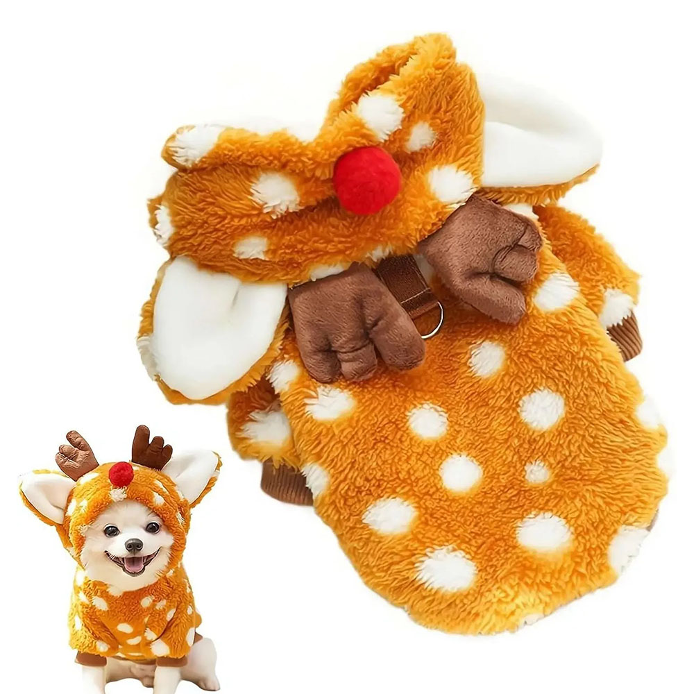 Cute Christmas Reindeer Pet Cl - Winter Clothing Must Haves recension och pris