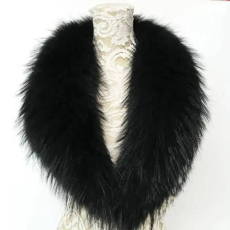 Natural Raccoon Fur Collar Rea - Winter Clothing Clearance Sale recension och pris