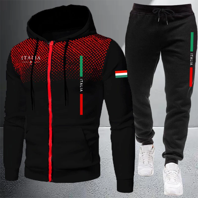 Men's Tracksuit Casual Zip Hoo - Winter Clothing Clearance Sale recension och pris