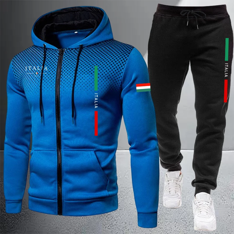 Men's Tracksuit Casual Zip Hoo - Winter Clothing Clearance Sale recension och pris