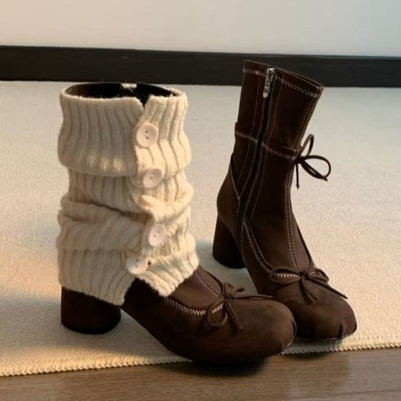 Bow High Heels Women Boots New - Winter Clothing Clearance Sale recension och pris