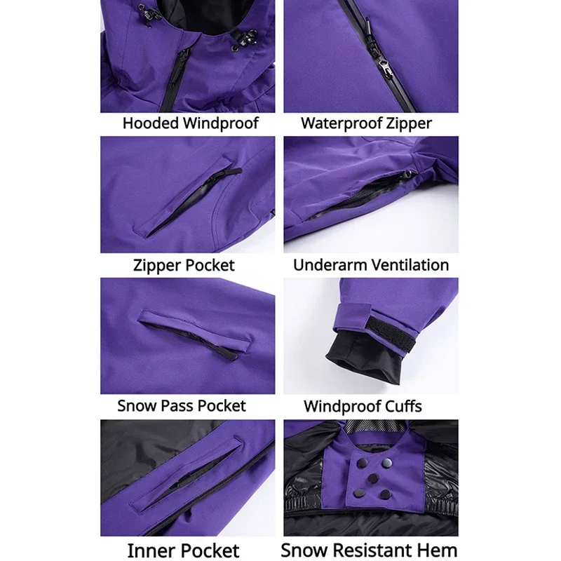 Men's Winter Outdoor Ski Wear  - Ski Pants Waterproof recension och pris