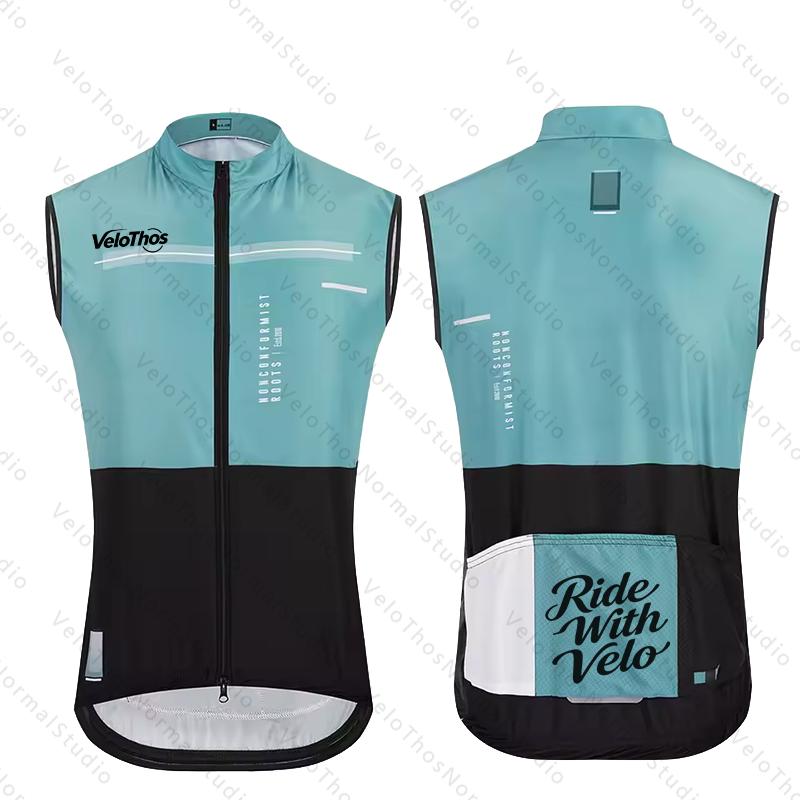 VeloThos Cycling Vest Windproo - Padded Vest Gilet recension och pris