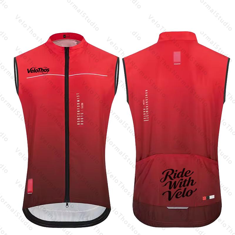 VeloThos Cycling Vest Windproo - Padded Vest Gilet recension och pris