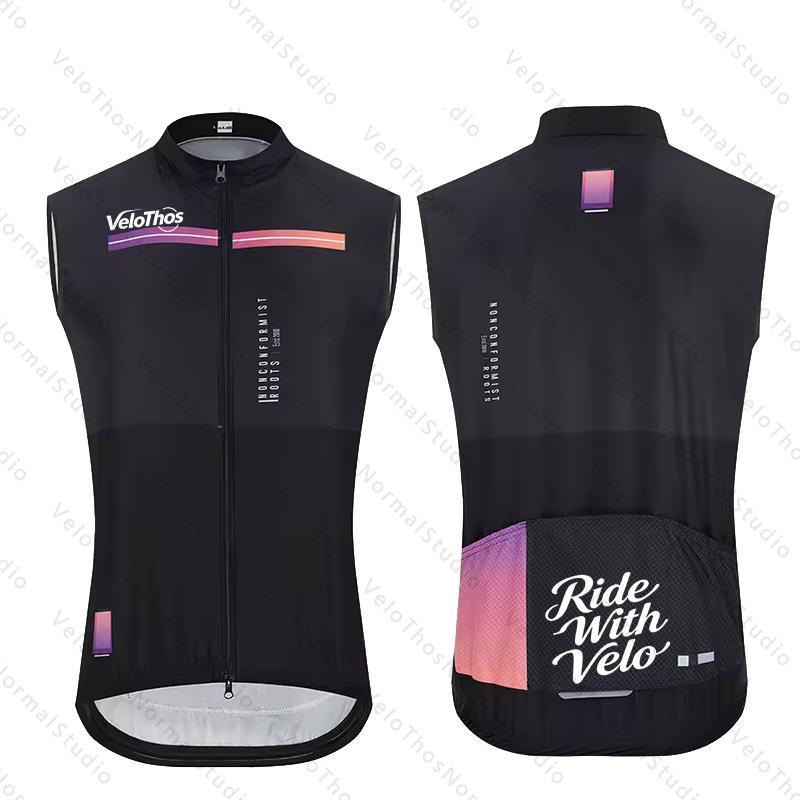 VeloThos Cycling Vest Windproo - Padded Vest Gilet recension och pris