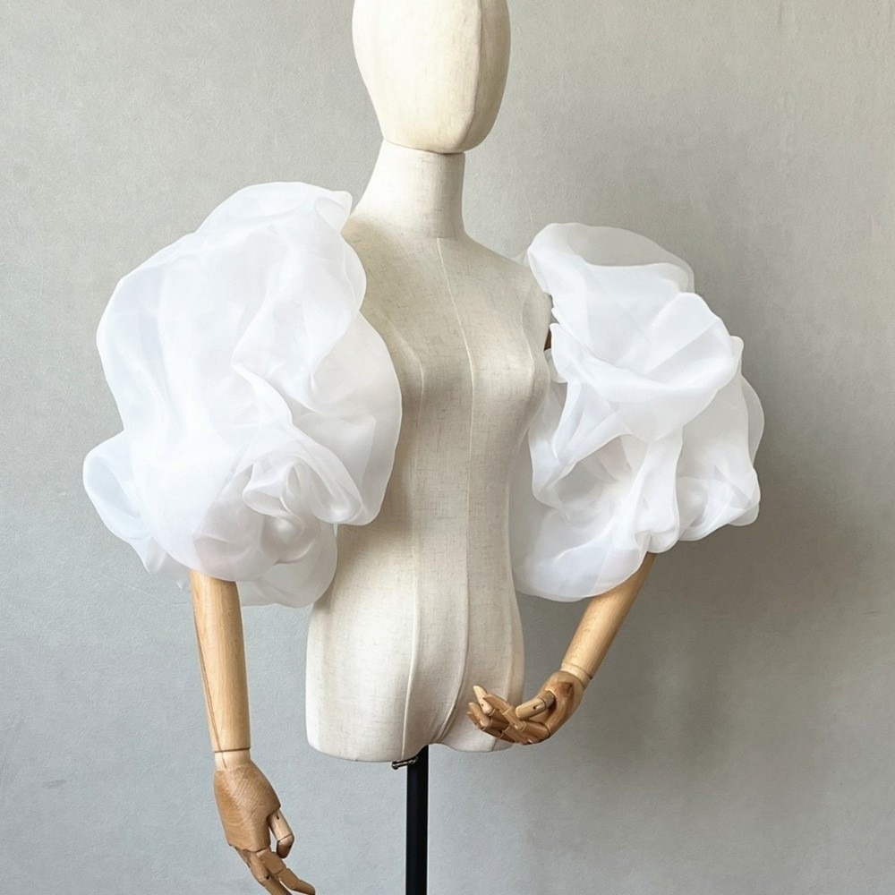 Stylish Puffy Bridal Sleeves O - Winter Clothing Clearance Sale recension och pris