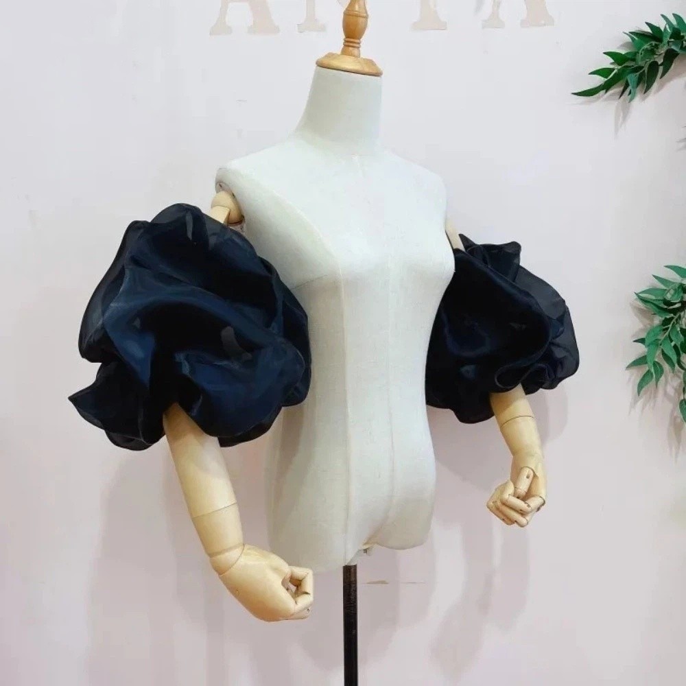 Stylish Puffy Bridal Sleeves O - Winter Clothing Clearance Sale recension och pris