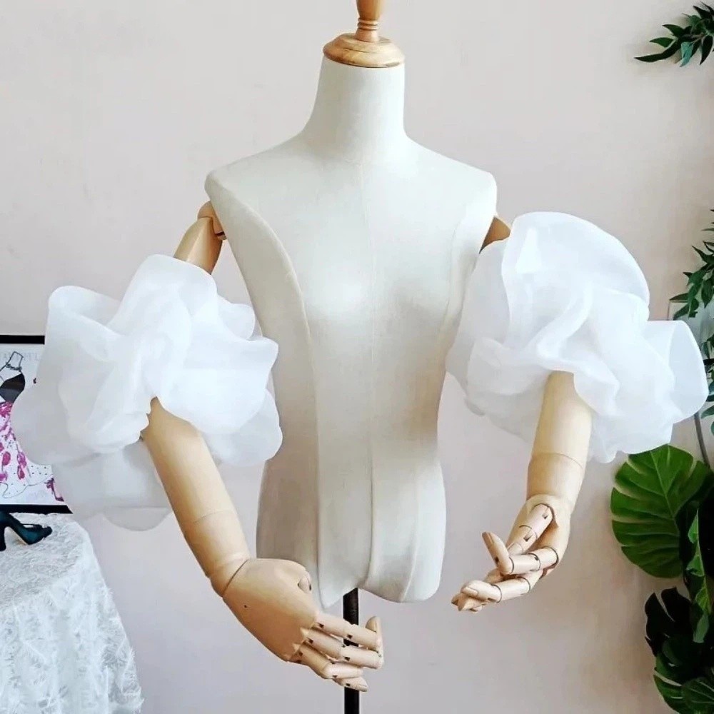 Stylish Puffy Bridal Sleeves O - Winter Clothing Clearance Sale recension och pris