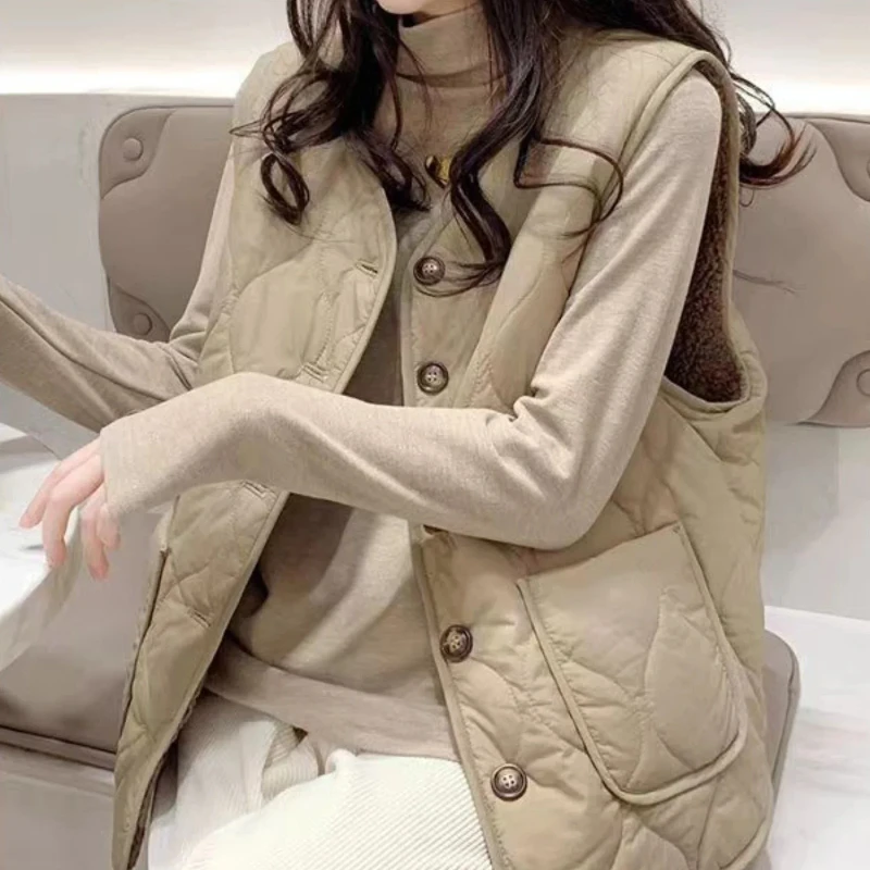 Warm Women's Padded Cotton Ves - Padded Vest Gilet recension och pris