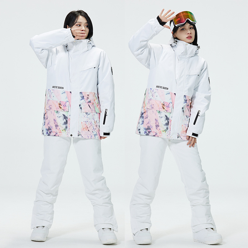 Color Block Ski Suit for Men a - Ski Pants Waterproof recension och pris