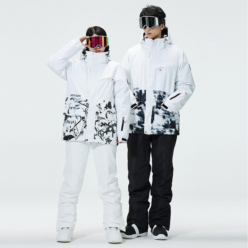 Color Block Ski Suit for Men a - Ski Pants Waterproof recension och pris