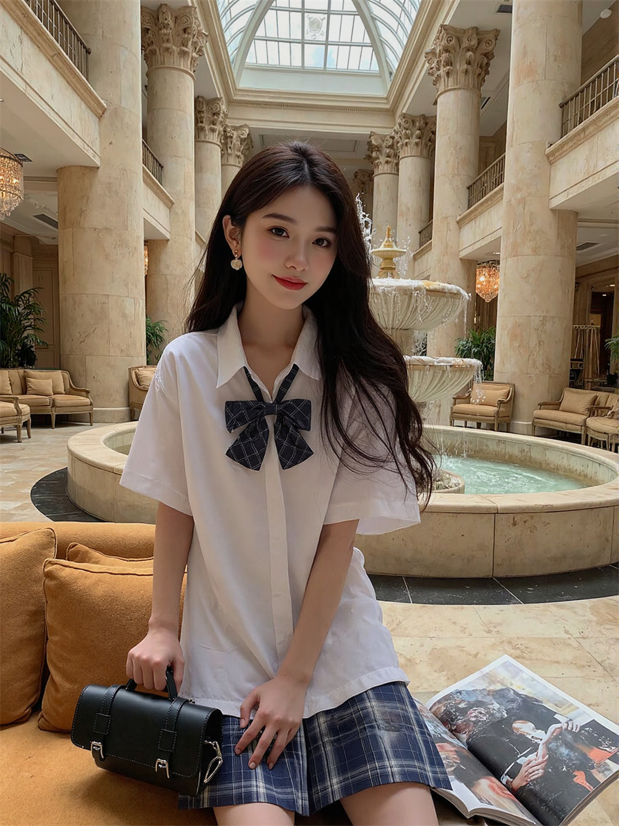 Short Sleeve Korean Style Shir - Winter Clothing Trends recension och pris