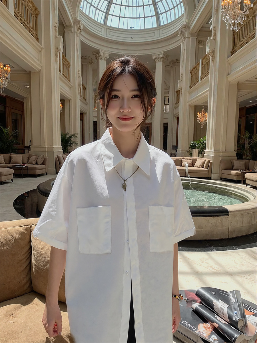 Short Sleeve Korean Style Shir - Winter Clothing Trends recension och pris