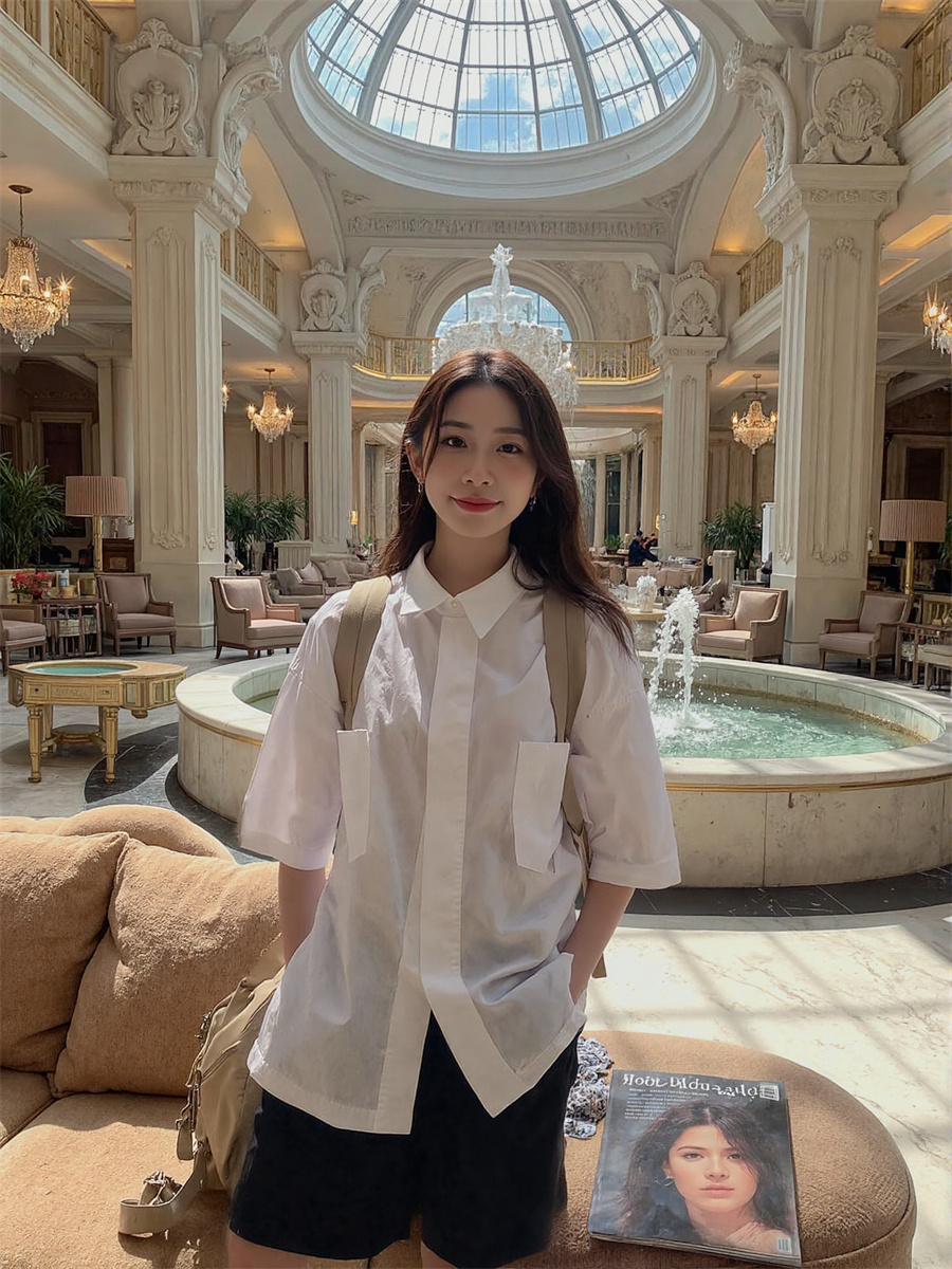 Short Sleeve Korean Style Shir - Winter Clothing Trends recension och pris