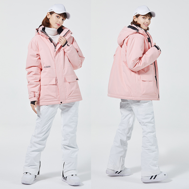10K Pure White Ski Suit for Wo - Ski Pants Waterproof recension och pris