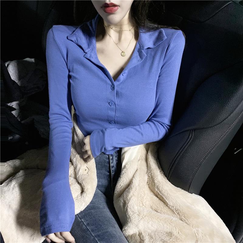 Women's Polo 100℅ Cotton Blue  - Winter Clothing Trends recension och pris
