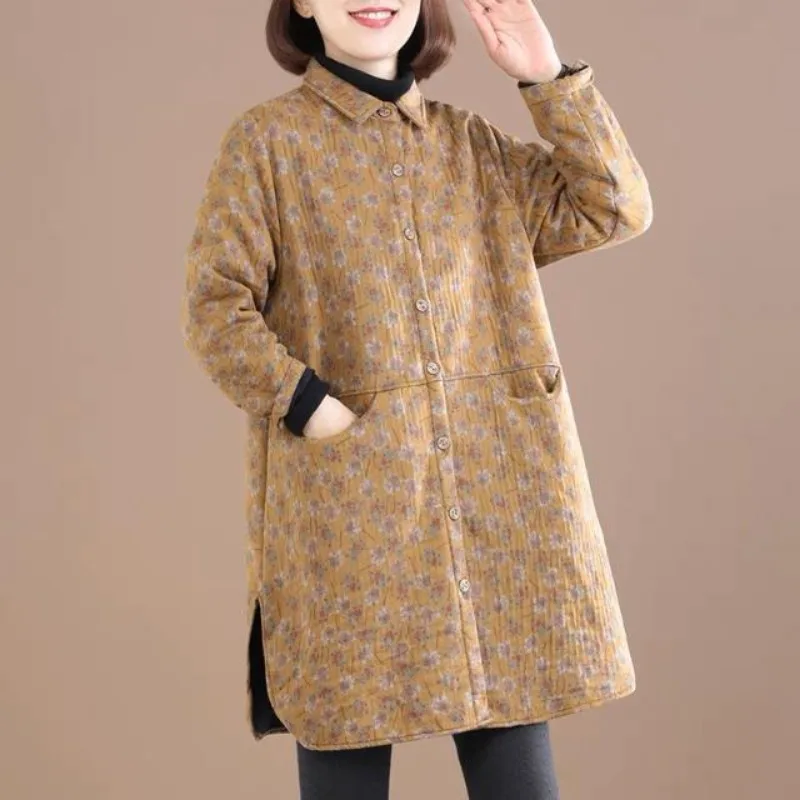 Vintage Floral Print Women Jac - Winter Clothing Trends recension och pris