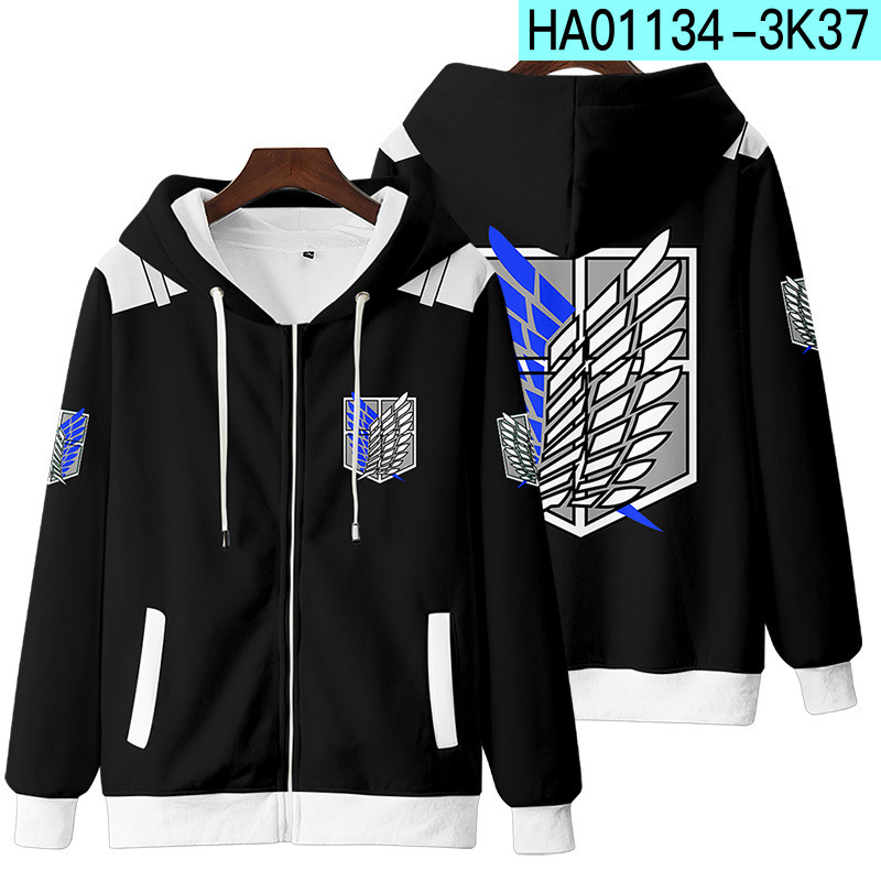 New Attack On Titan 3D Zipper  - Winter Clothes Shop recension och pris