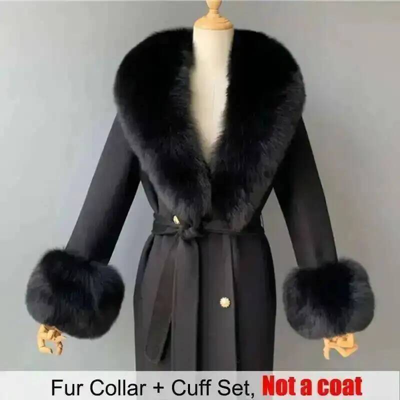 Real Fur Collar And Cuffs Set  - Winter Clothing Clearance Sale recension och pris