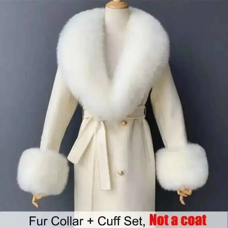 Real Fur Collar And Cuffs Set  - Winter Clothing Clearance Sale recension och pris