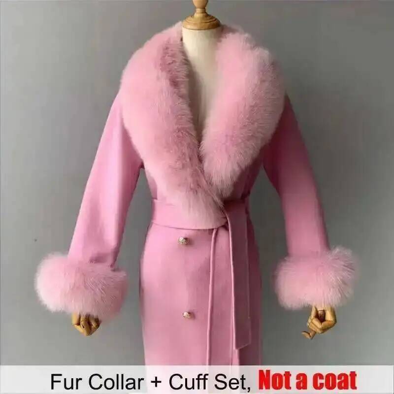 Real Fur Collar And Cuffs Set  - Winter Clothing Clearance Sale recension och pris