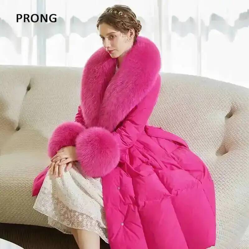 100% Real Fox Fur Collar Winte - Winter Clothing Clearance Sale recension och pris