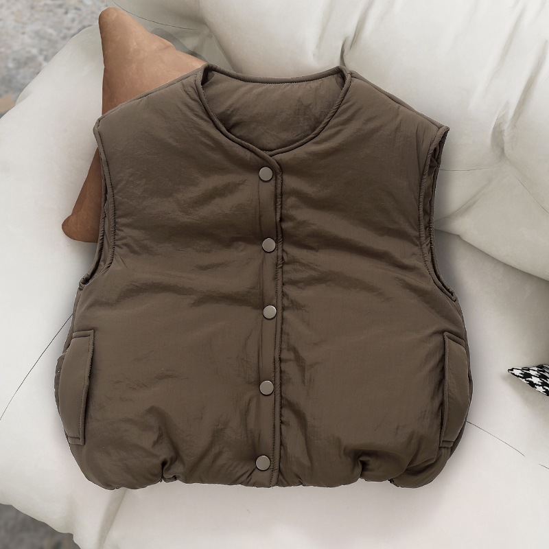 Teen Kids Round Neck Padded Ve - Padded Vest Gilet recension och pris